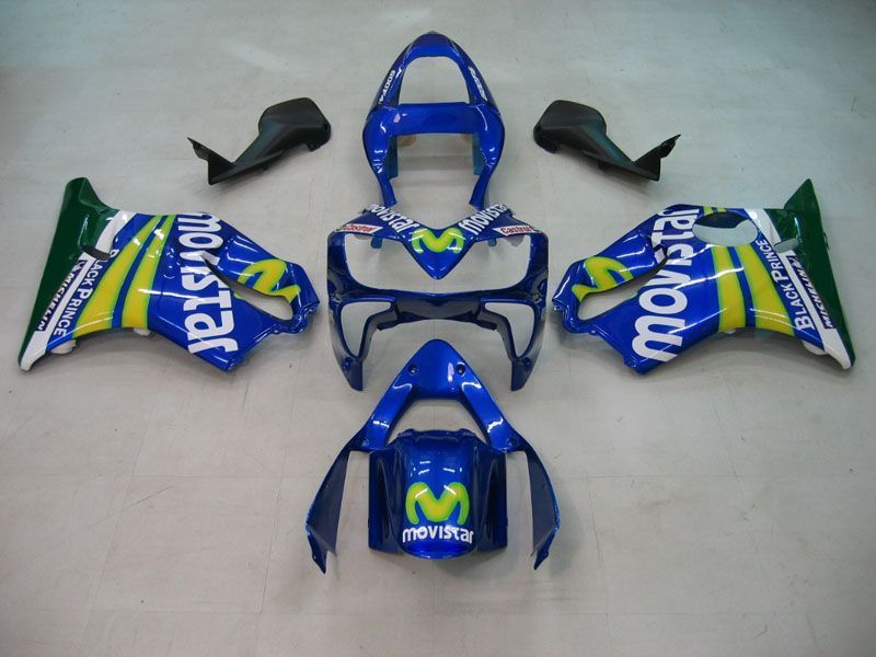 Fairings For Honda CBR 600 F4i Blue & Green Movistar (2004-2007)