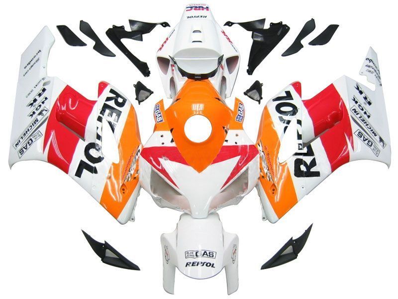 Fairings For Honda CBR 1000 RR White Orange Repsol (2004-2005)