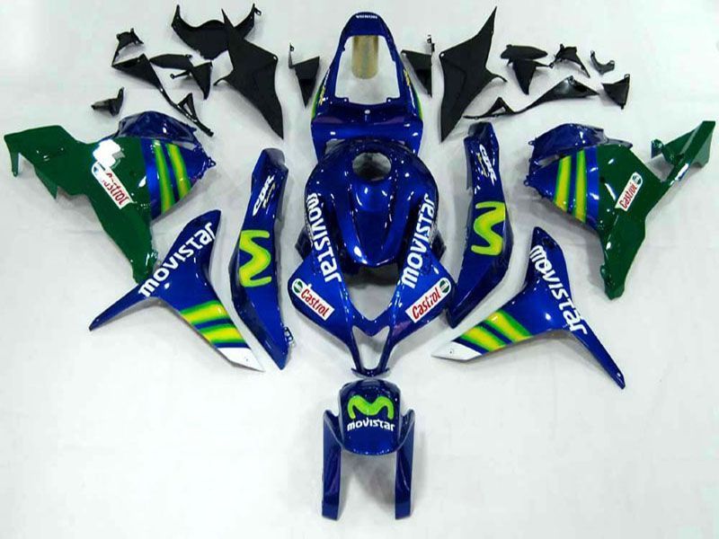 Fairings For Honda CBR 600 RR Blue & Green Movistar (2009-2012)