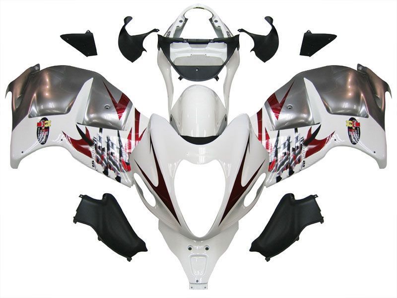 Fairings For Suzuki GSX1300R Hayabusa White & Silver Hayabusa (1996-2007)
