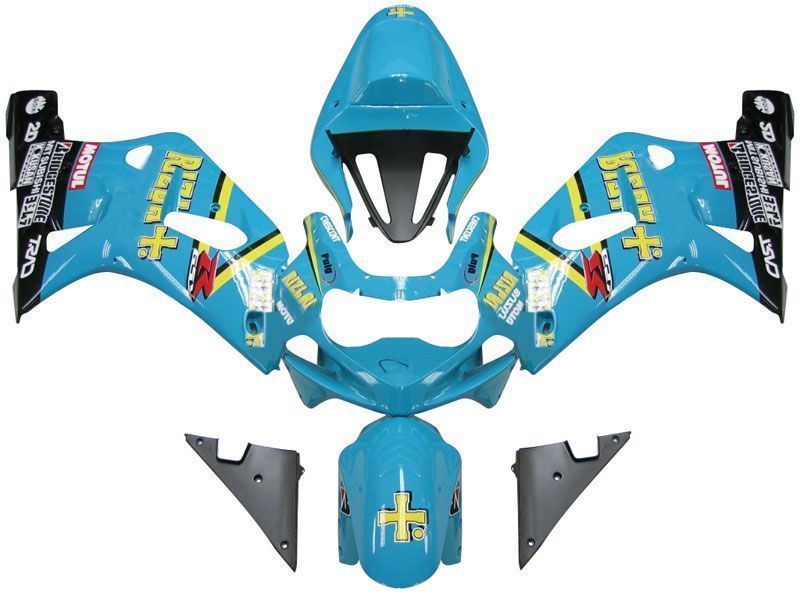 Fairings For Suzuki GSXR 750 Blue Black (2001-2003)