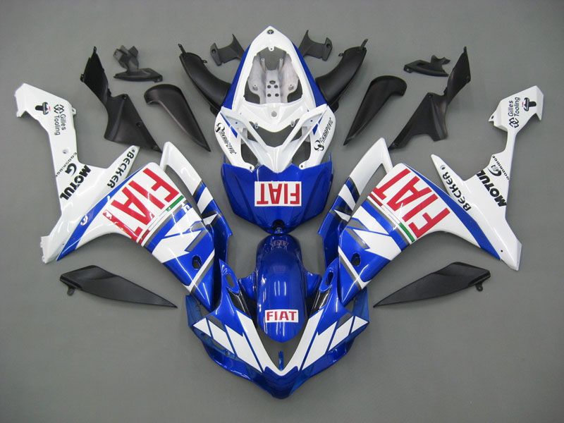 Fairings For Yamaha YZF-R1 Blue White FIAT (2007-2008)