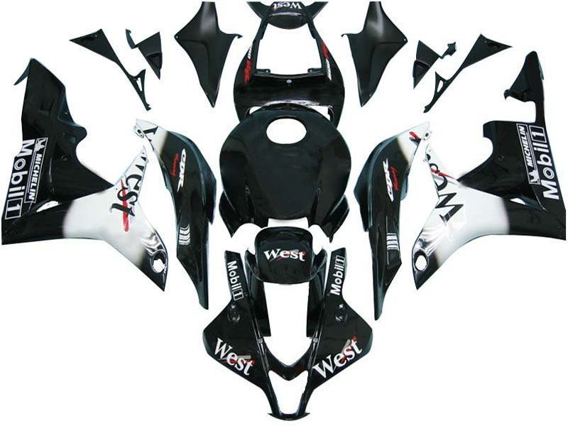 Fairings For Honda CBR 600 RR Black West (2007-2008)