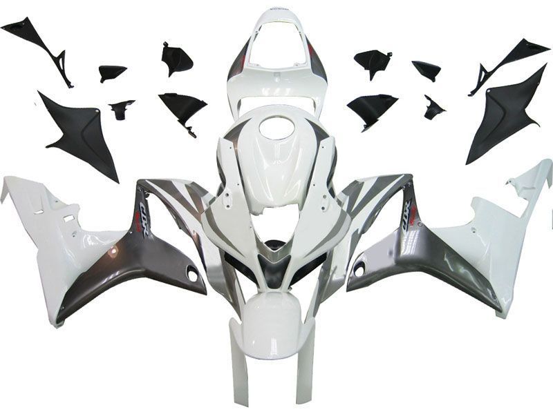 Fairings For Honda CBR 600 RR White & Silver CBR (2007-2008)