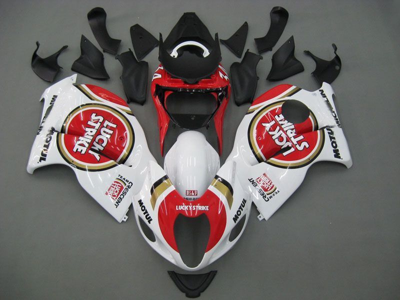 Fairings For Suzuki GSX1300R Hayabusa White & Red (1996-2007)