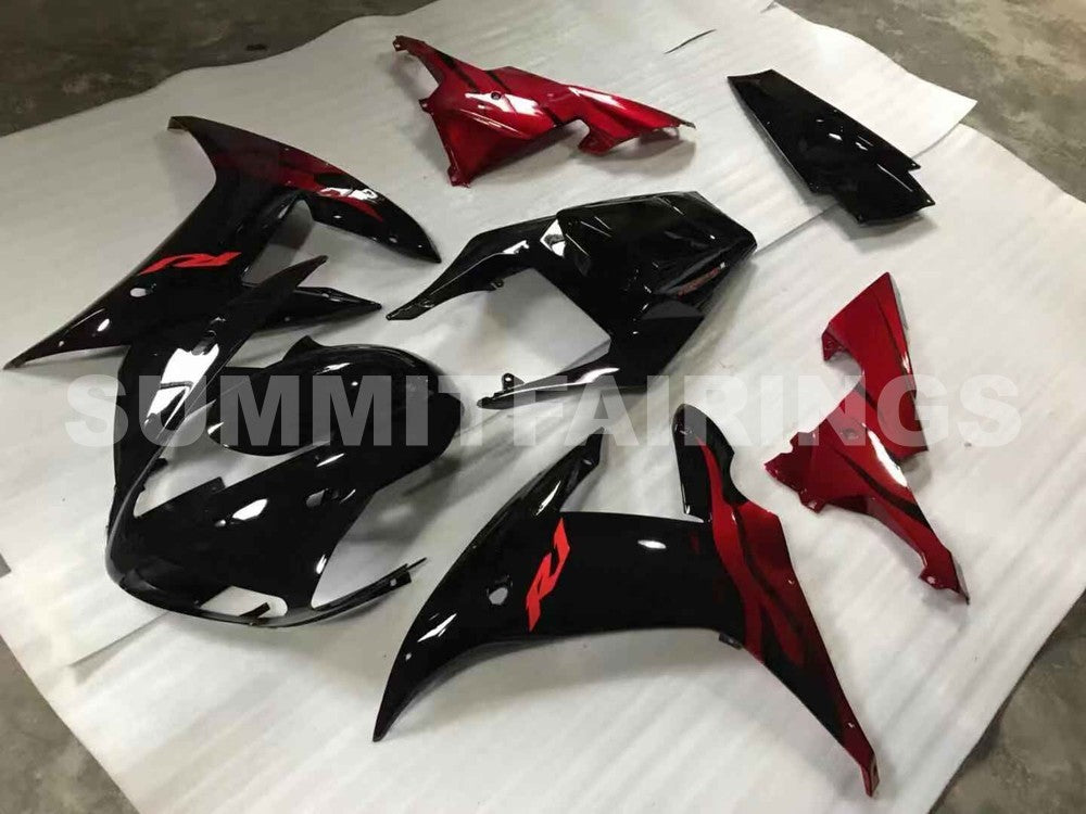 Fairings For Yamaha YZF-R1 Black Red Tribal R1 (2002-2003)