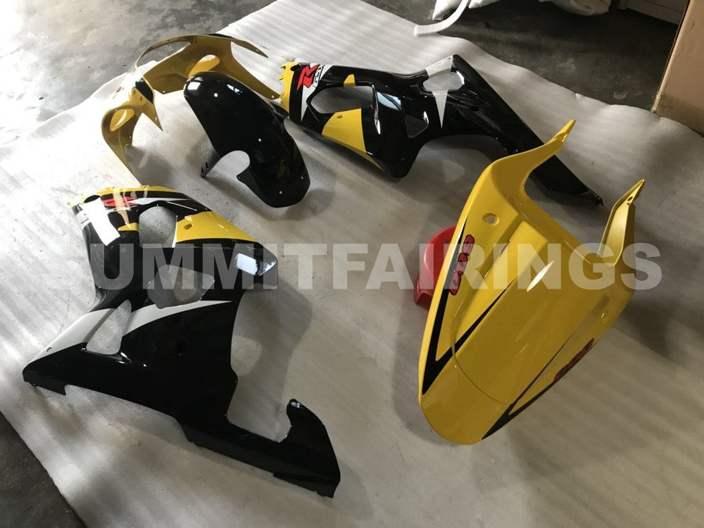 Fairings For Suzuki - GSXR600-750 K1 2001-2003 Black and Yellow
