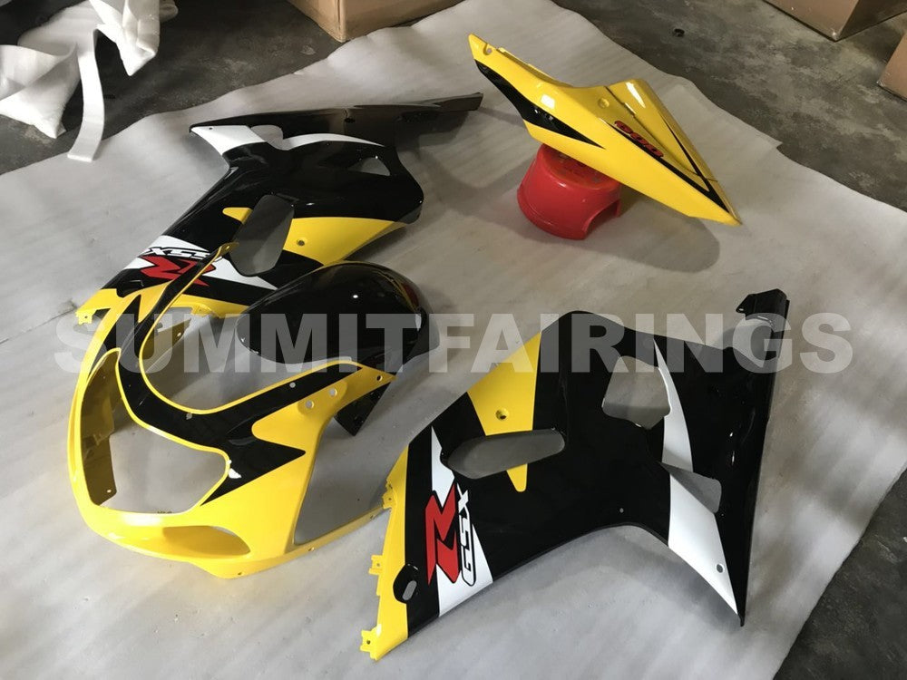 Fairings For Suzuki - GSXR600-750 K1 2001-2003 Black and Yellow