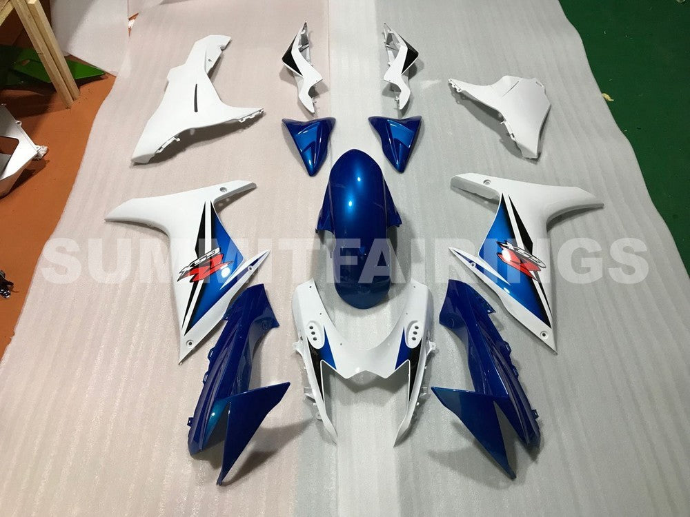 Fairings For Suzuki GSX-R600 / 750, 2011-2021 - White & Blue