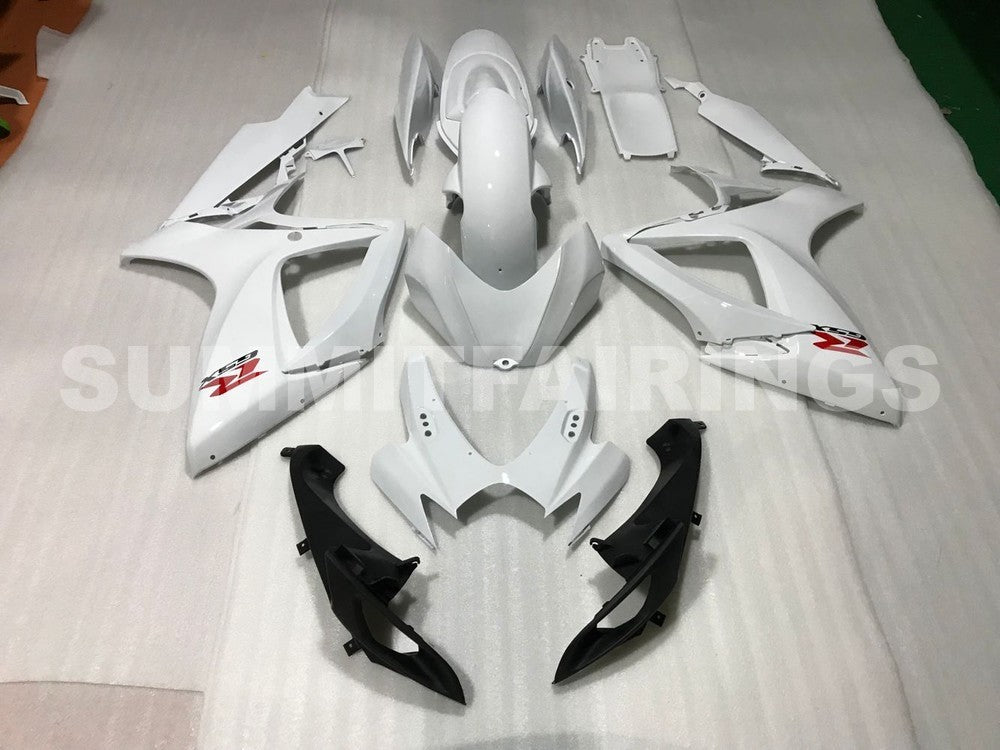 Fairings For Suzuki GSXR 600 750 White GSXR (2006-2007)