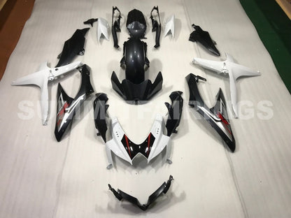 Fairings For Suzuki GSXR 600 750 White & Silver GSXR (2008-2009-2010)