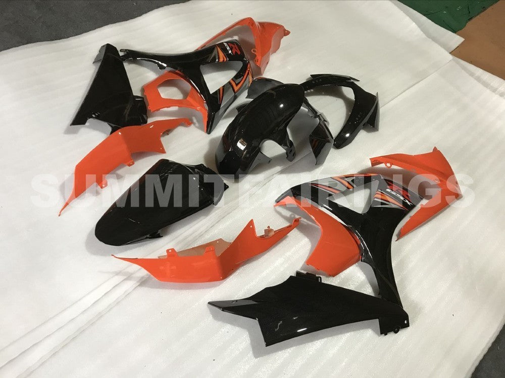 Fairings For Suzuki GSXR 1000 Black & Orange GSXR (2007-2008)
