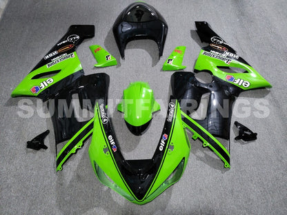 Fairings For Kawasaki ZX6R 636 Green Black Kawasaki (2005-2006)