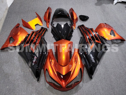 Fairings For Plastics Kawasaki ZX14R Ninja Orange Black (2012-2021)