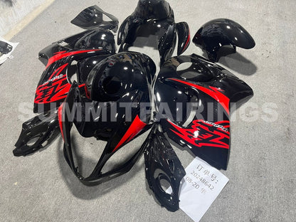 Fairings For Suzuki GSX-R1300 Hayabusa, 2008-2020 - Black with Red Decals