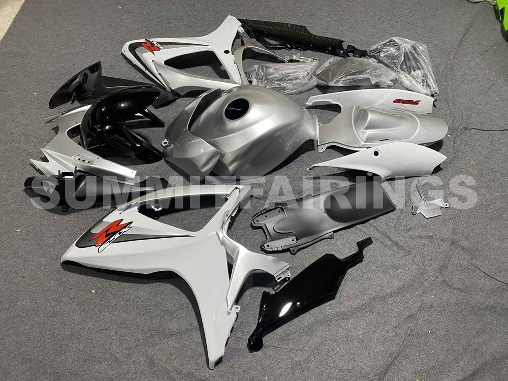 Fairings For Suzuki - GSXR600-750 K6 06-07 White Silver