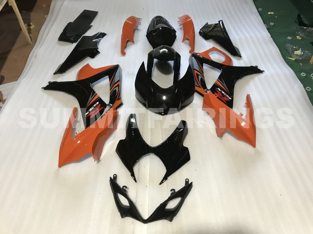 Fairings For Suzuki GSXR 1000 Black & Orange GSXR (2007-2008)