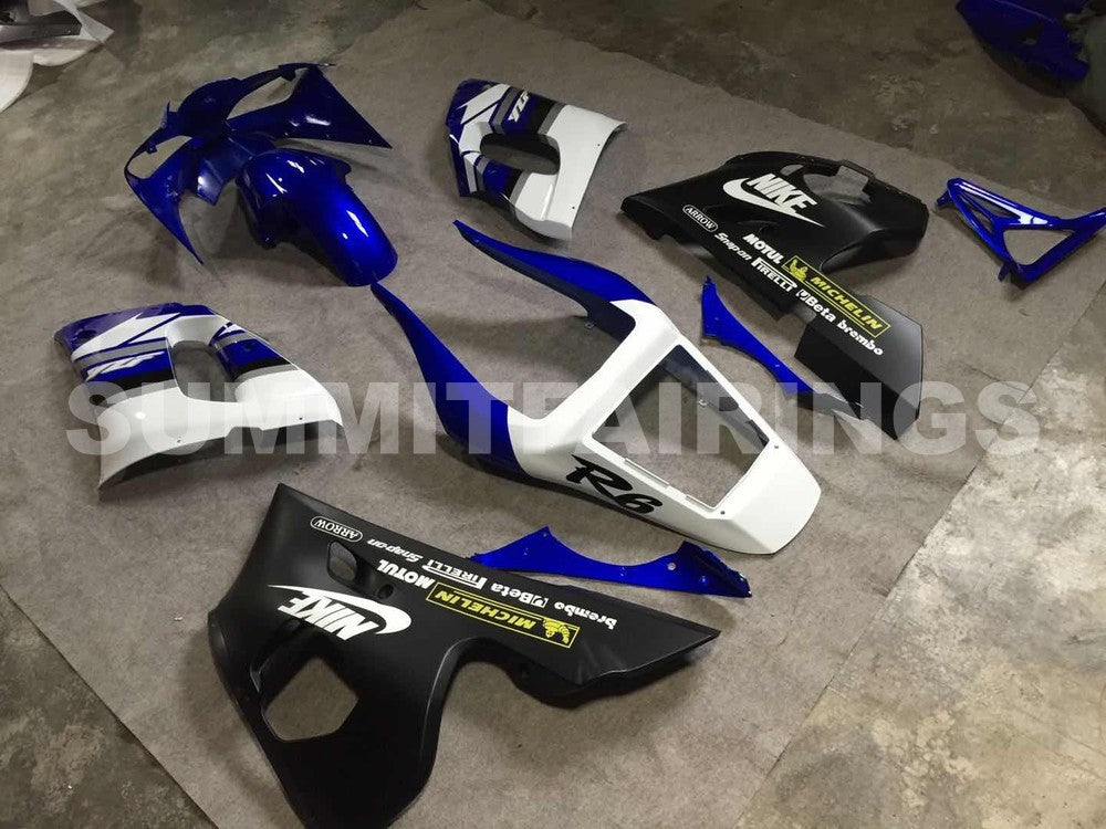 Fairings For Yamaha - YZF-600 R6 1998-2002 Blue White and Black