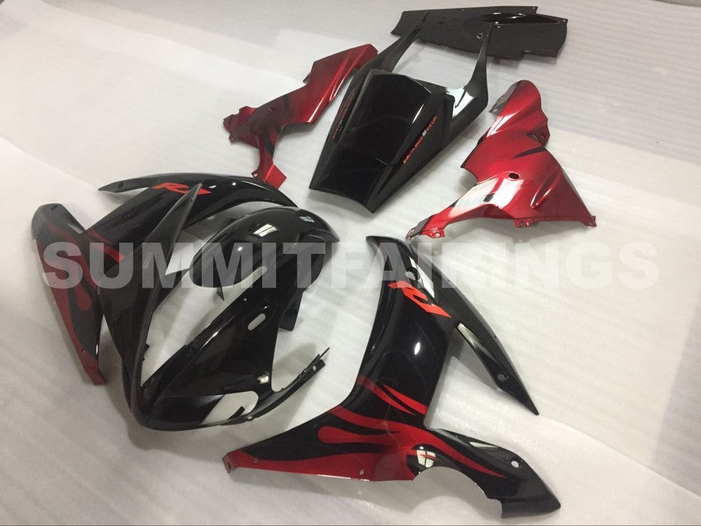 Fairings For Yamaha YZF-R1 Black Red Tribal R1 (2002-2003)