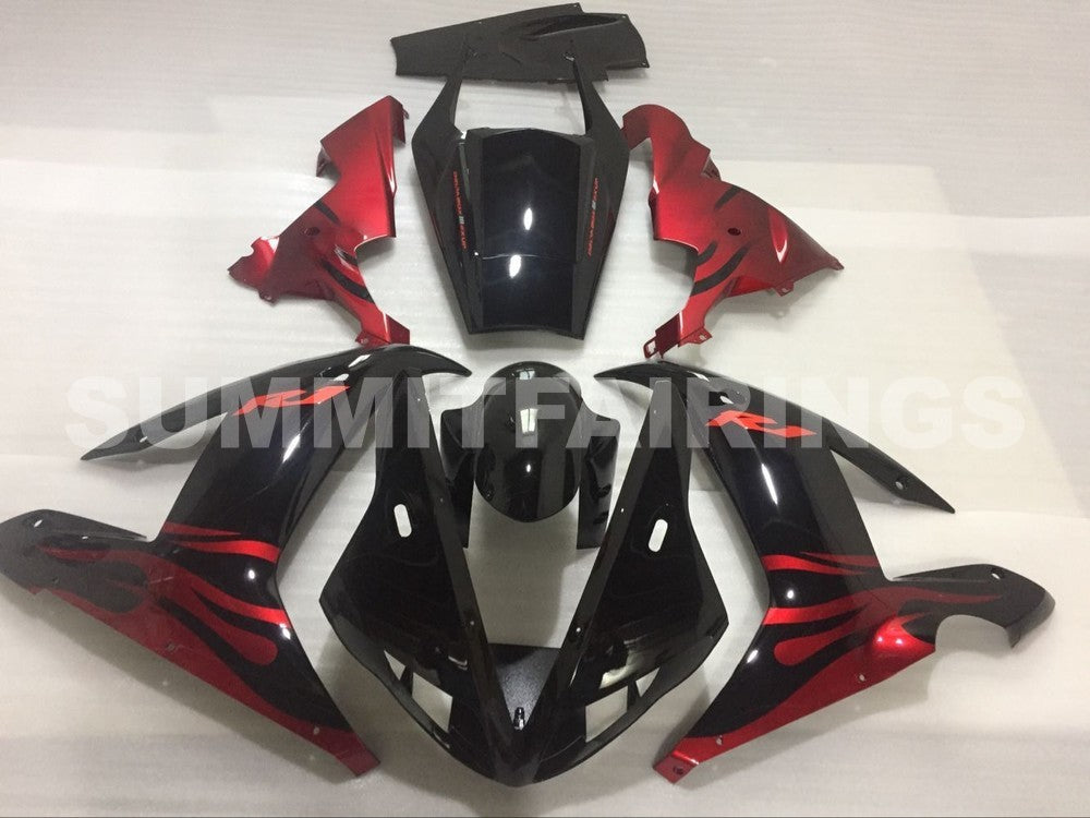 Fairings For Yamaha YZF-R1 Black Red Tribal R1 (2002-2003)