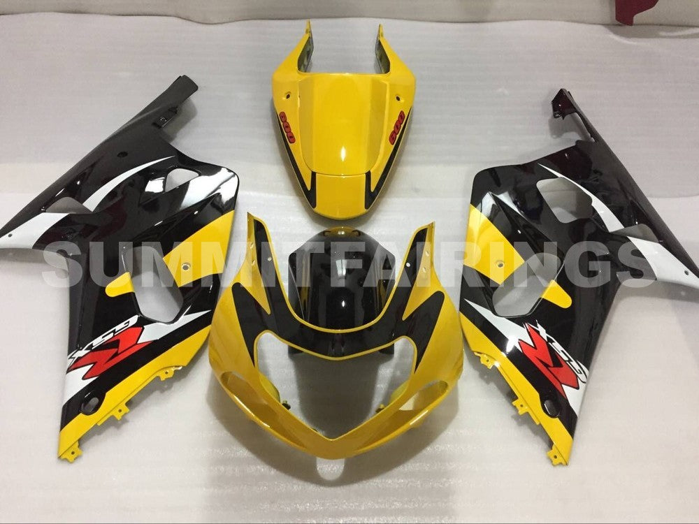 Fairings For Suzuki - GSXR600-750 K1 2001-2003 Black and Yellow