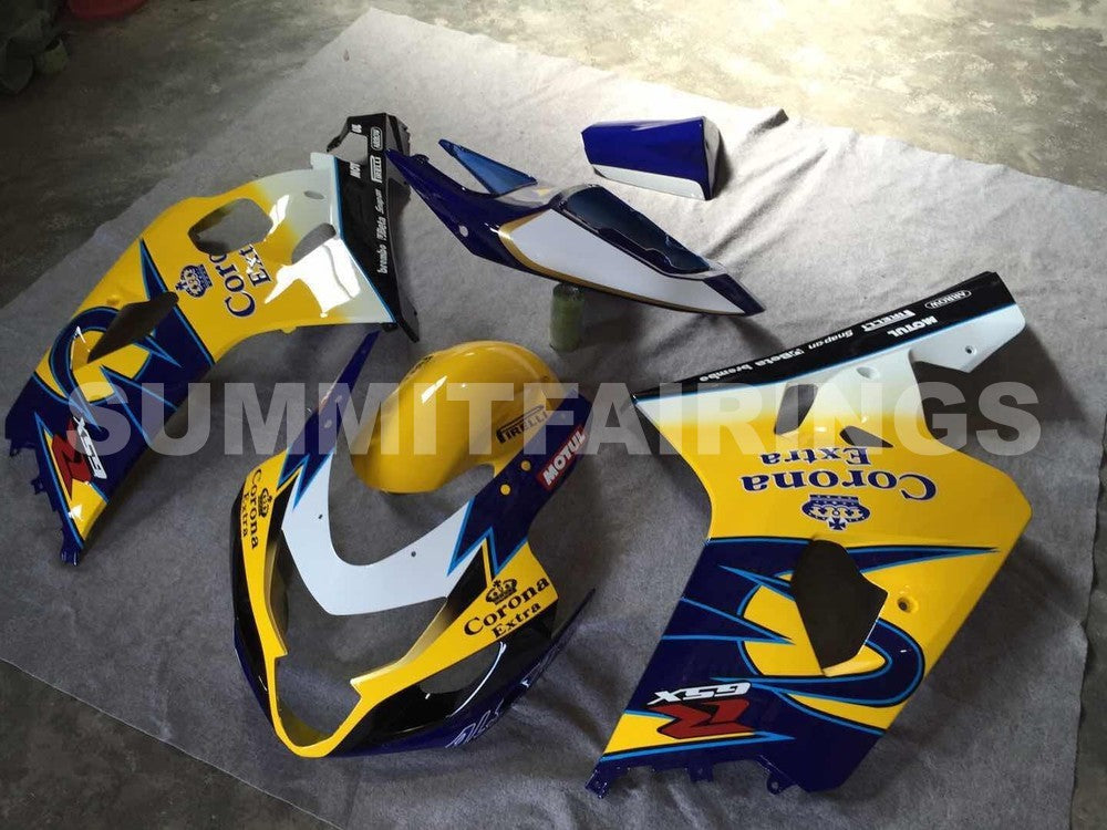 Fairings For Suzuki GSXR 600 750 Yellow Blue Corona GSXR (2004-2005)
