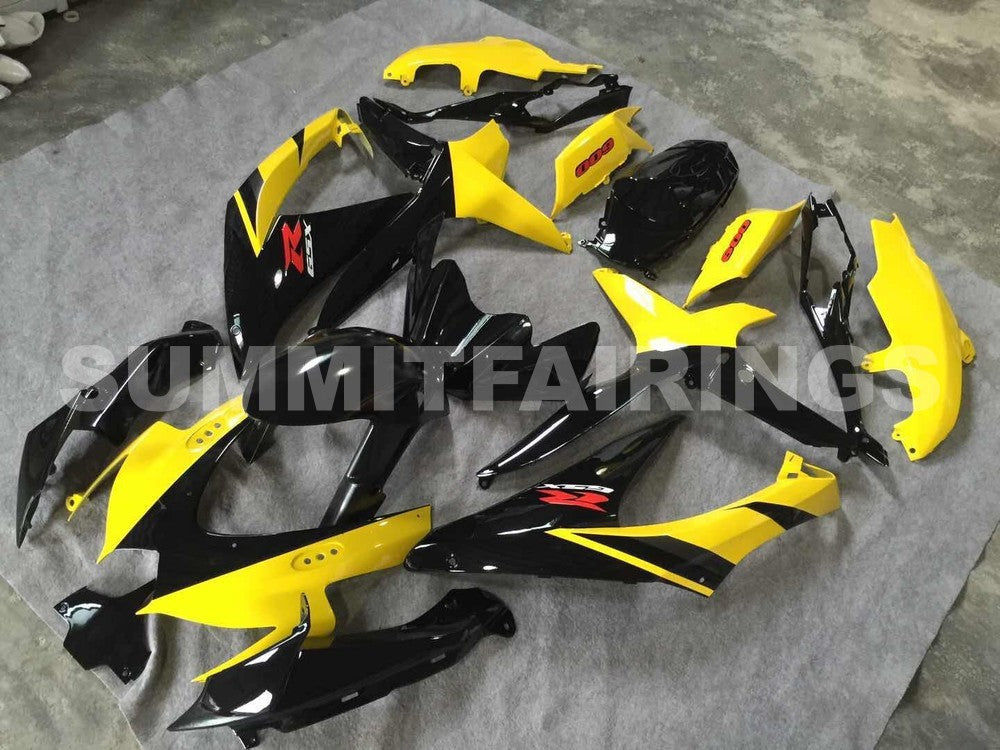 Fairings For Suzuki GSXR 600 750 Black & Yellow GSXR (2008-2009-2010)