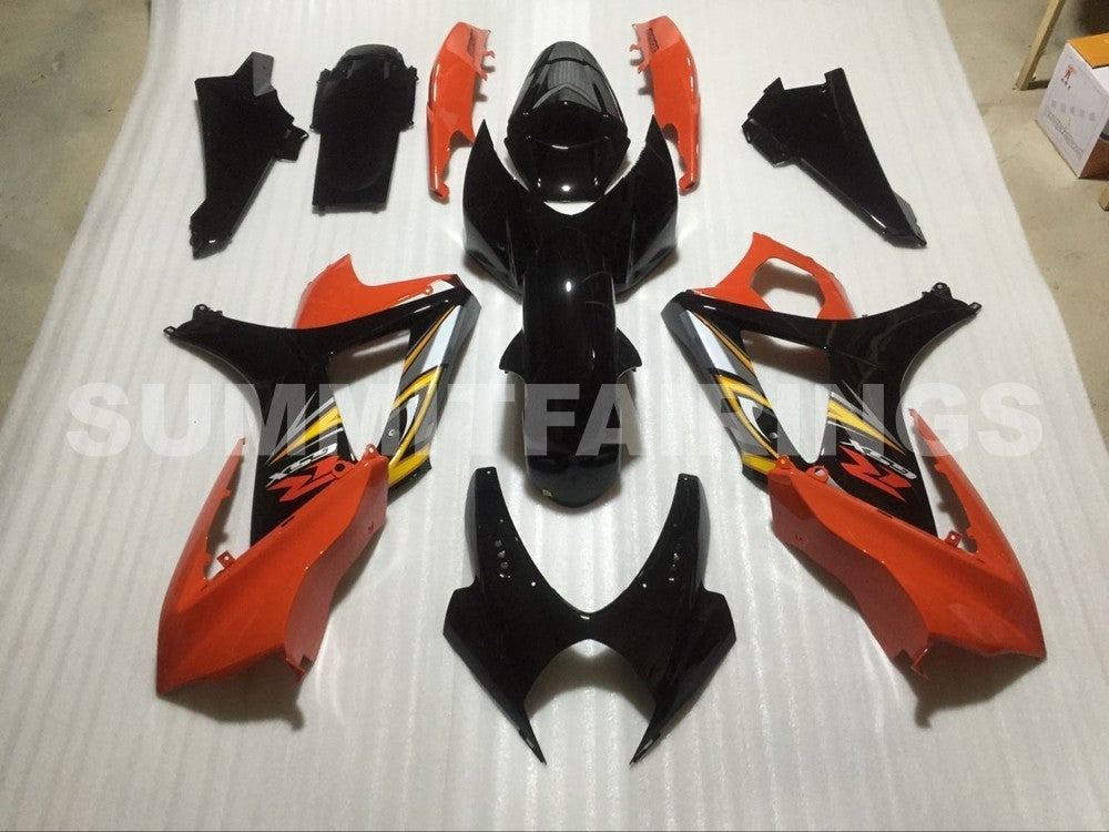 Fairings For Suzuki GSXR 1000 Black & Orange GSXR (2007-2008)