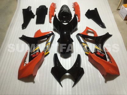Fairings For Suzuki GSXR 1000 Black & Orange GSXR (2007-2008)