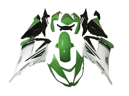 Fairings For Plastics Kawasaki ZX6R 636 Green White Ninja (2013-2018)