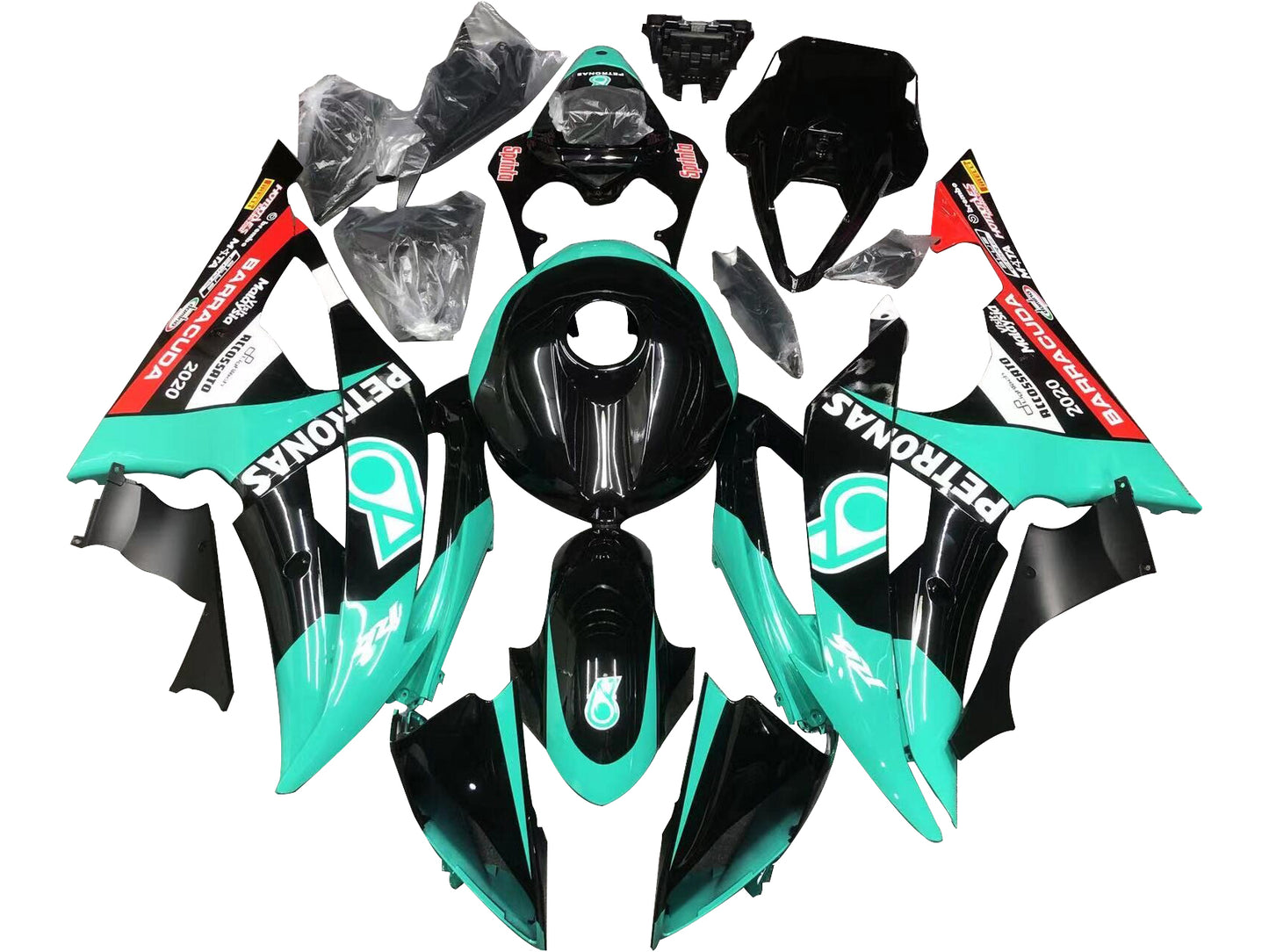 Fairings For Yamaha YZF-R6 2008-2016 Black Light Blue
