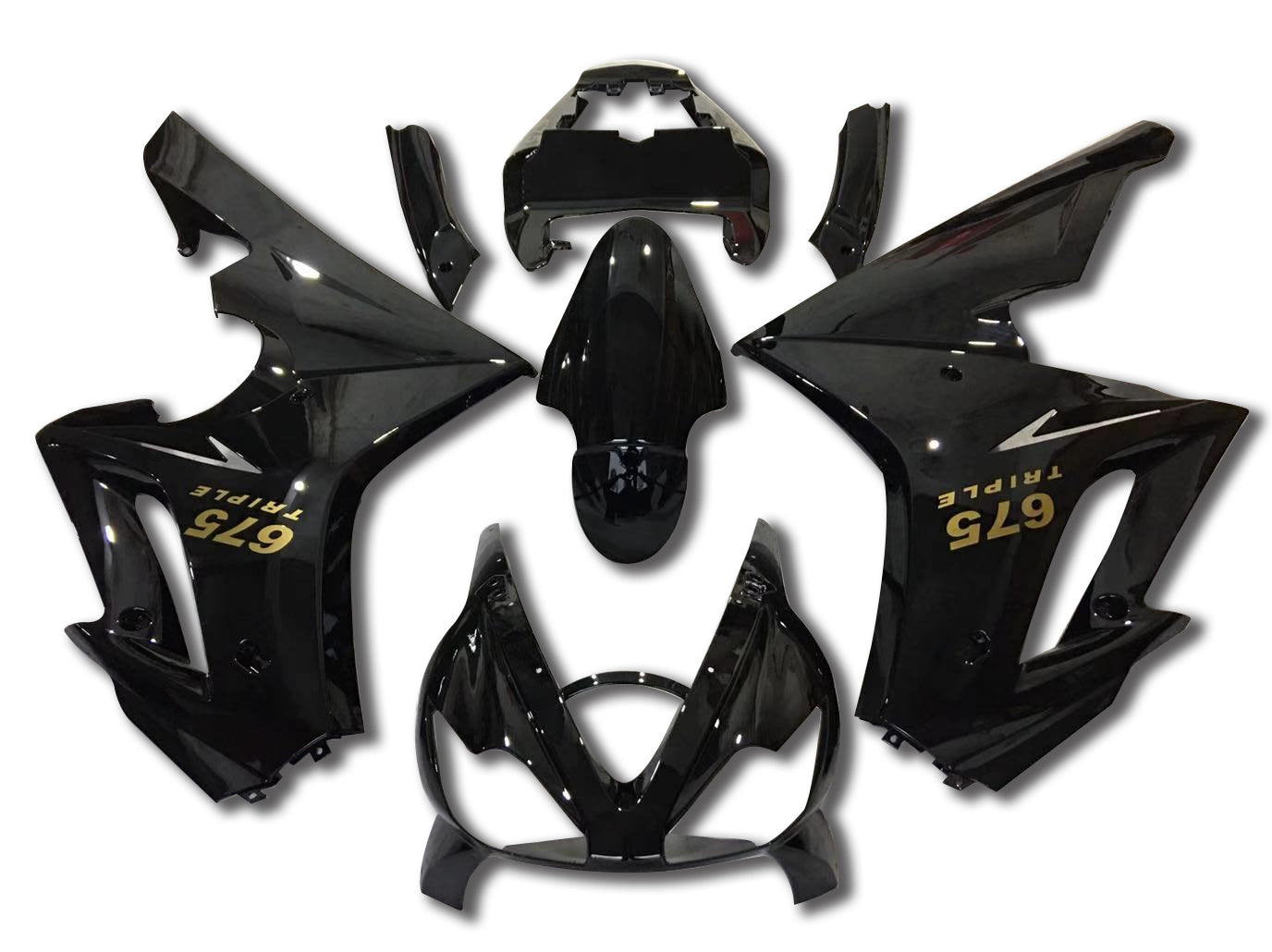 Fairings For Triumph Daytona 675 Black Daytona (2006-2008)