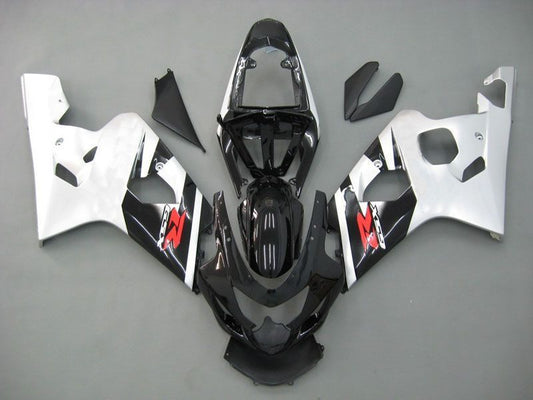 Fairings For Suzuki GSXR 600 750 Black Silver GSXR  (2004-2005)