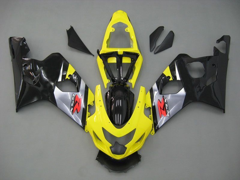 Fairings For Suzuki GSXR 600 750 Yellow & Black GSXR  (2004-2005)