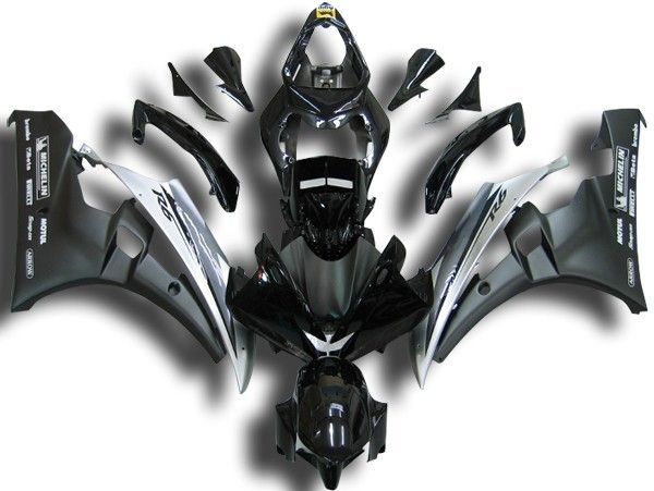 Fairings For Yamaha YZF-R6 Black White R6  (2006-2007)