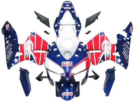 Fairings For Honda CBR 600 RR USA Flag Castrol  (2003-2004)