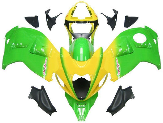 Fairings For Suzuki GSX1300R Hayabusa Green & Yellow Hayabusa  (1996-2007)