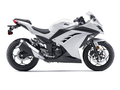 Fairings For Plastics Kawasaki Ninja 300R EX300R Pearl White Matte Black Ninja  (2013-2014)