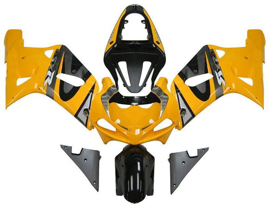 Fairings For Suzuki GSXR 750 Yellow Black GSXR  (2001-2003)