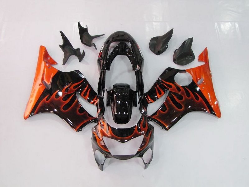 Fairings For Honda CBR600 F4 (1999-2000) Yellow flame