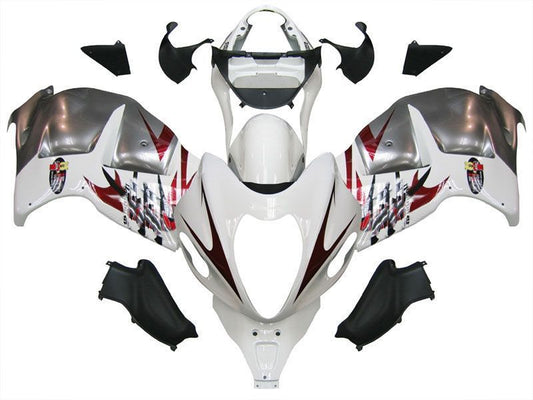 Fairings For Suzuki GSX1300R Hayabusa White & Silver Hayabusa  (1996-2007)