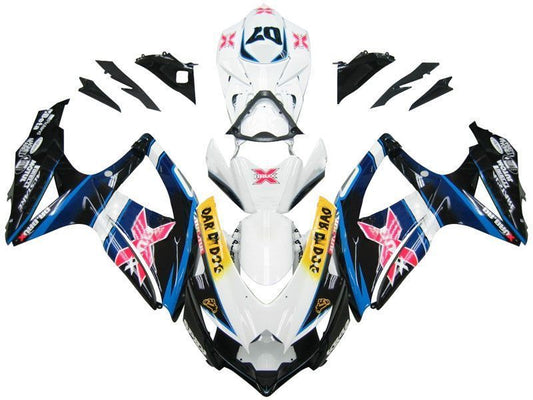 Fairings For Suzuki GSXR 600 750 Multi-Color Brux  (2008-2009-2010)