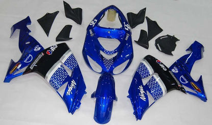 Fairings For Kawasaki ZX 10R Blue Black No.56 Nakano  (2006-2007)