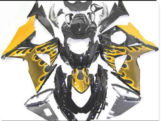 Fairings For Suzuki - GSXR1000 K9 09-16 Yellow Flame