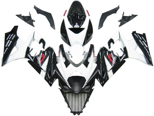 Fairings For Suzuki GSXR 1000 Black & White GSXR  (2007-2008)