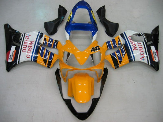 Fairings For Honda CBR 600 F4i Yellow No.46 Azzurro  (2001-2003)