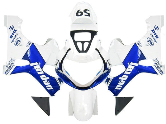 Fairings For Suzuki GSXR 1000 White & Blue Jordan  (2000-2002)