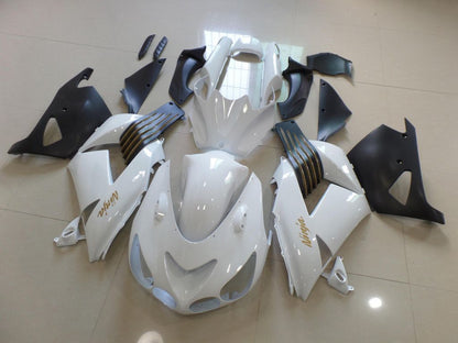 Fairings For Kawasaki ZX-14R, 2006-2011 - White & Matte Black