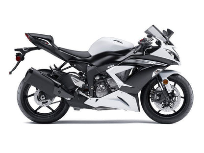 Fairings For Plastics Kawasaki ZX6R 636 White Ninja (2013-2018)