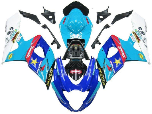 Fairings For Suzuki GSXR 1000 Blue Rockstar Makita GSXR  (2005-2006)